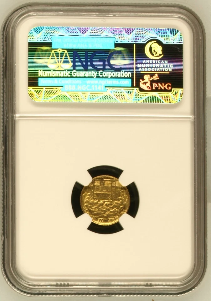 1922 Grant $1 Gold NGC MS-63 GRANT - Image 2 of 2