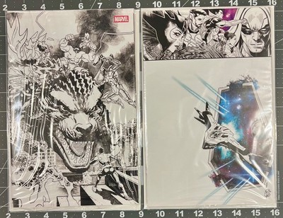 SDCC 2025 Marvel Panel Exclusives Godzilla VS Universe 1 B&W Variant Imperial 2