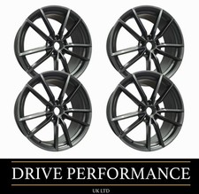 18" Pretoria Gunmetal Grey Alloy Wheels 5x112 8J Audi A3 S3 A4 S4 TT RS Q2 Q3