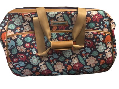 Lily Bloom Raccoon 22 Inch Duffel Bag with 2-Rolling Wheels, Weekender Bag 