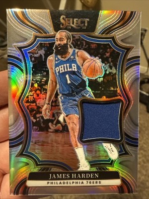 2024-25 Panini Select James Harden TM-HAR Silver Game Used