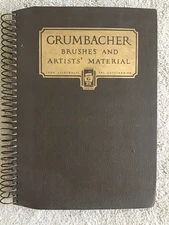 GRUMBACHER Brushes And Artists' Material 1933 Spiral Bound Catalog