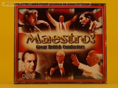 VARIOUS ARTISTS MAESTRO! GREAT BRITISH CONDUCTORS (3xCD) Z146 20+ Track CD Album