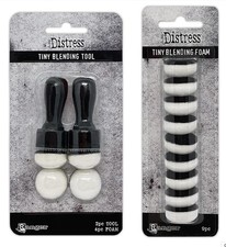 Tim Holtz Distress Tiny Blending Tool and Additional Foams Bundle Ink January...