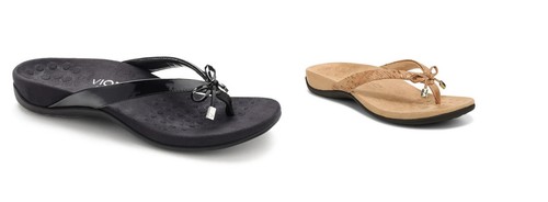 Authentic VIONIC Rest Bella II #TVW1115-2 Toe Post Sandal w/ Bow Tie - 2 Colors