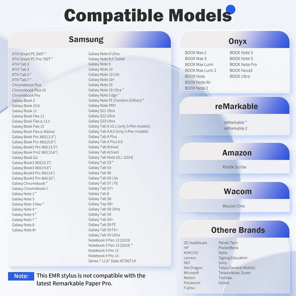 Lápiz óptico EMR profesional compatible con Remarkable 2: experiencia de escritura natural Foto 4 de 4