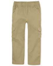 The Children's Place Boys Pull on Cargo Pants,Flax Single,10S 10 Slim, Flax