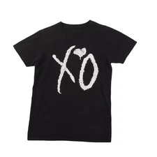 The Weeknd XO basic Logo Reprinted Black T Shirt Full Size S-5XL