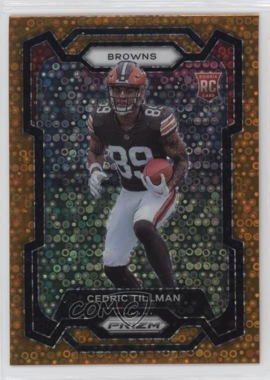 2023 Panini Prizm Rookies Disco Prizm Cedric Tillman #321 1k3p