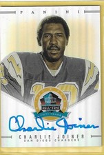 2013 Panini HOF 50th Anniversary Charlie Joiner Chargers HOF Auto 37/50