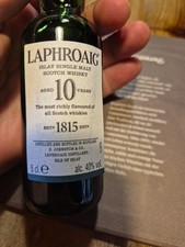Laphroaig 10 Jahre Single Malt Scotch Whisky 1815 40% , 5 cl
