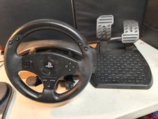 Thrustmaster T80 Racing Wheel & Pedals Sony PlayStation PS3 PS4 Black