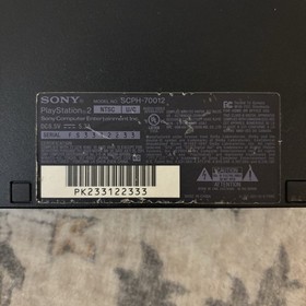 Sony PlayStation 2 Slim Console w/ Cords PS2 Tested And Working SCPH-70012 Black