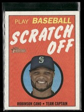 2019 Topps Heritage #13 Robinson Cano 1970 Topps Scratch-Offs