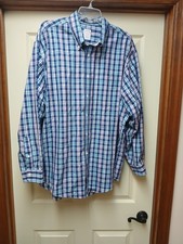 BROOKS BROTHERS MADISON Long Sleeve Plaid Dress Shirt Men's Size XL Supima