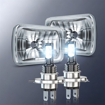 2PCS fit Chevy Malibu 1978-81 El Camino 7x6'' 5x7'' inch LED Headlights Hi/Lo Beam