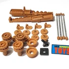 GI Joe MAULER PART LOT original vehicle accessories wheel strut support cannon