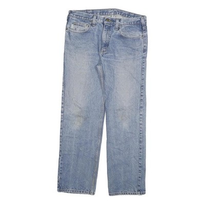 CARHARTT Mens Relaxed Light Blue Denim Jeans W36 L32 Casual