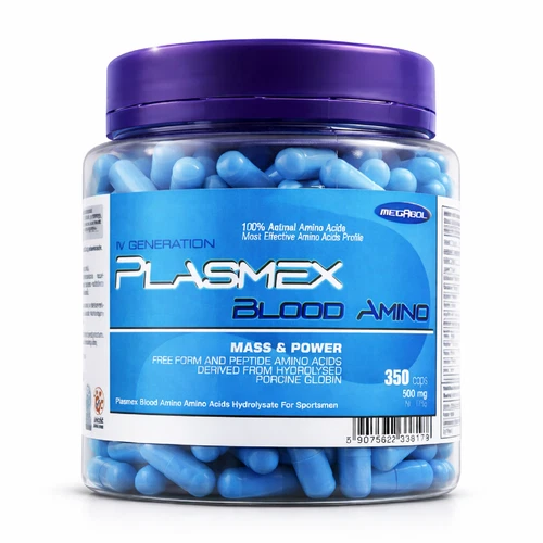 PLASMEX - 350 Capsules - Premium Amino Acids BCAA - Mass & Power - Muscle Growth