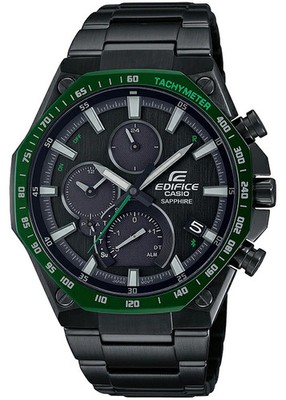 Casio EQB-1100XYDC-1AJF JDM EDIFICE Bluetooth Solar Black Dial Octagon Bezel SS