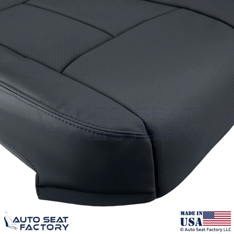 Cubierta de asiento inferior del conductor grafito de cuero genuino para Infiniti M37 M56 2011-2013 Foto 4 de 4