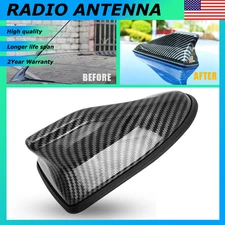 For Universal?1 PCS 16cm Shark Fin Antenna Cover Carbon Fiber Radio FM/AM Decor