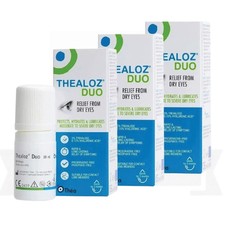 Thealoz Duo Eye Drops for Dry Eyes. 3 Packs x 10 ml. Exp 12-2026. US shipping