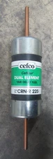 😍CEFCON / CEFCO 225 AMP TIME DELAY FUSE DUAL ELEMENT CLASS RK-5 250V CRN-R 225