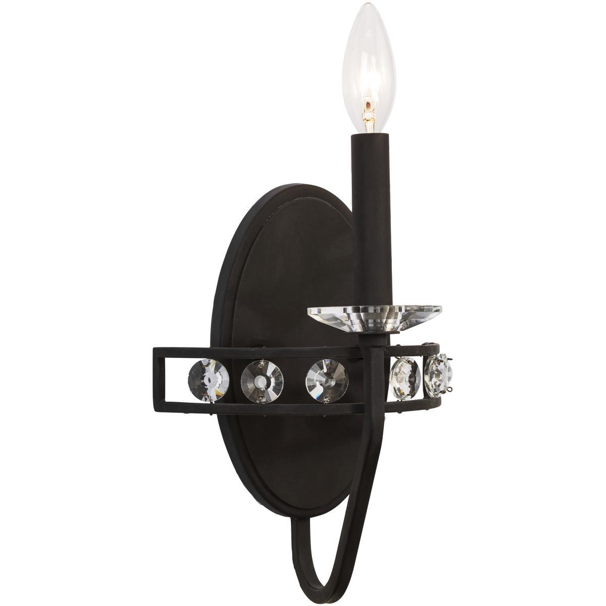 Varaluz 363W01CB Monroe 1 Light 8 inch Carbon Black Wall Sconce Wall