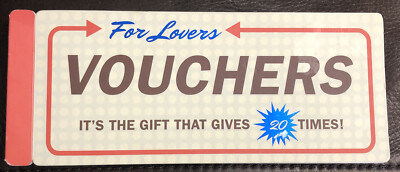 Knock Knock Book  #20 Vouchers For Lovers Brand New- Printed On Nice Card Stock