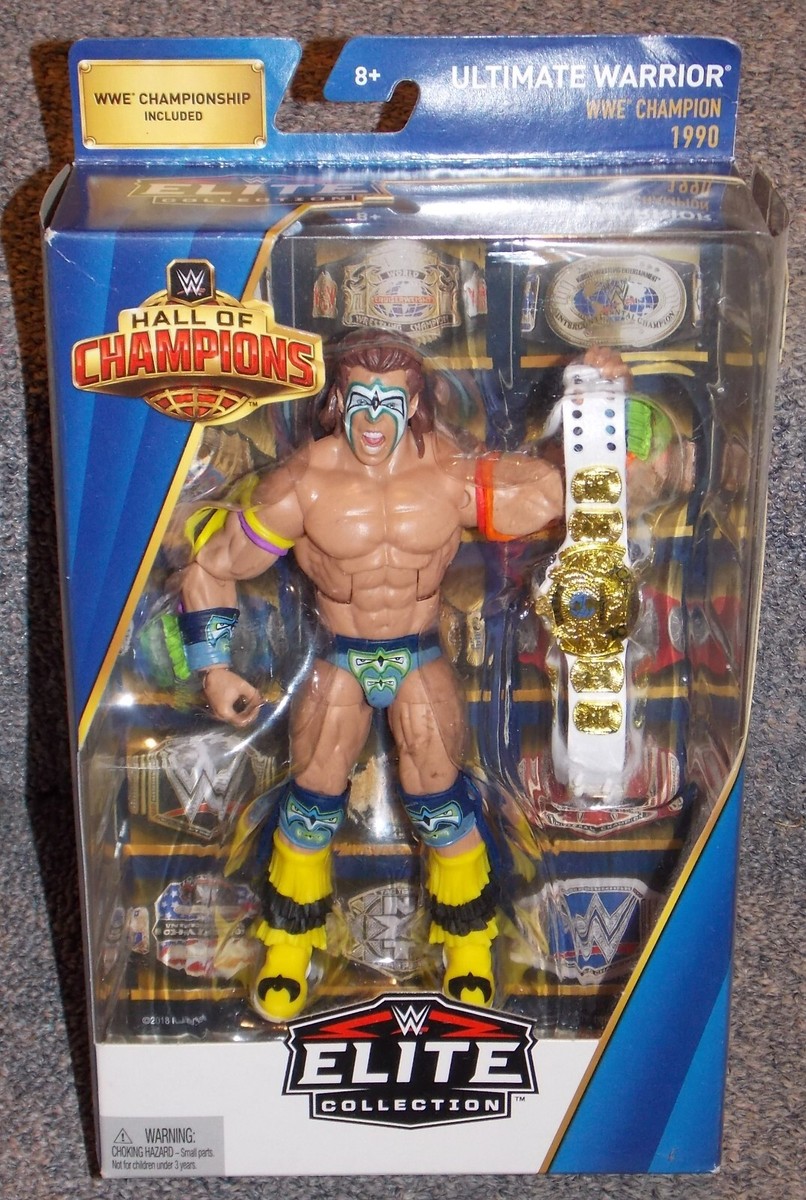 2018 WWE Elite Hall Of Champions Ultimate Warrior Wrestling Figure