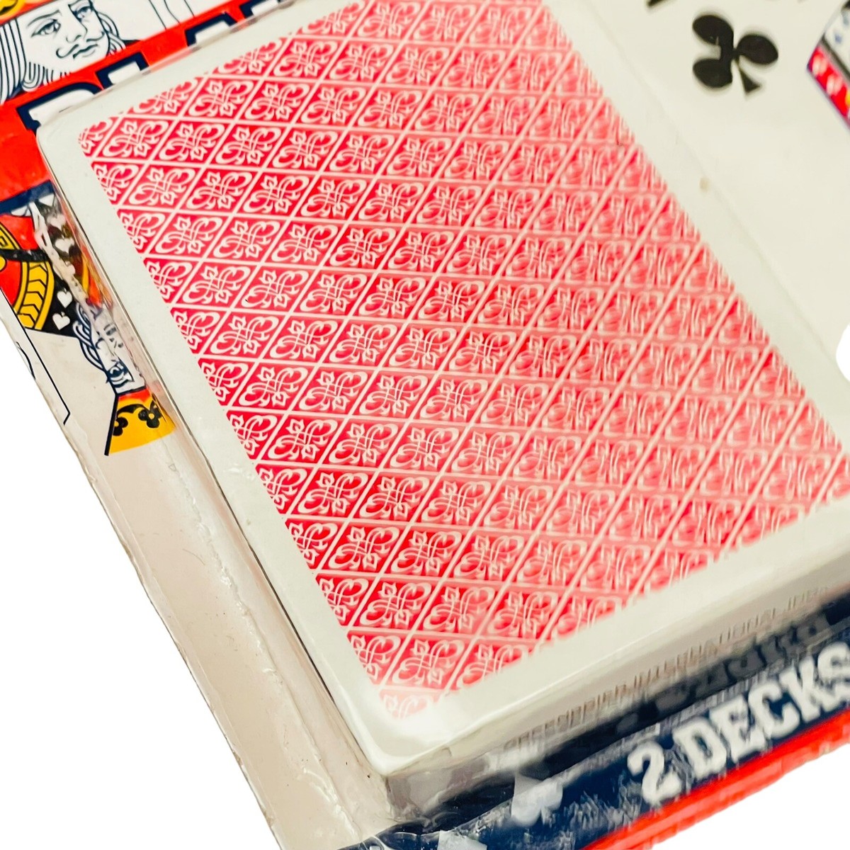 2 Decks Playing Cards One Red One Blue Deck Large Print New