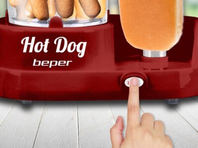 Macchina Per Hot Dog Beper Con Fornello A Vapore - Perfetta Per Uova E Verdure