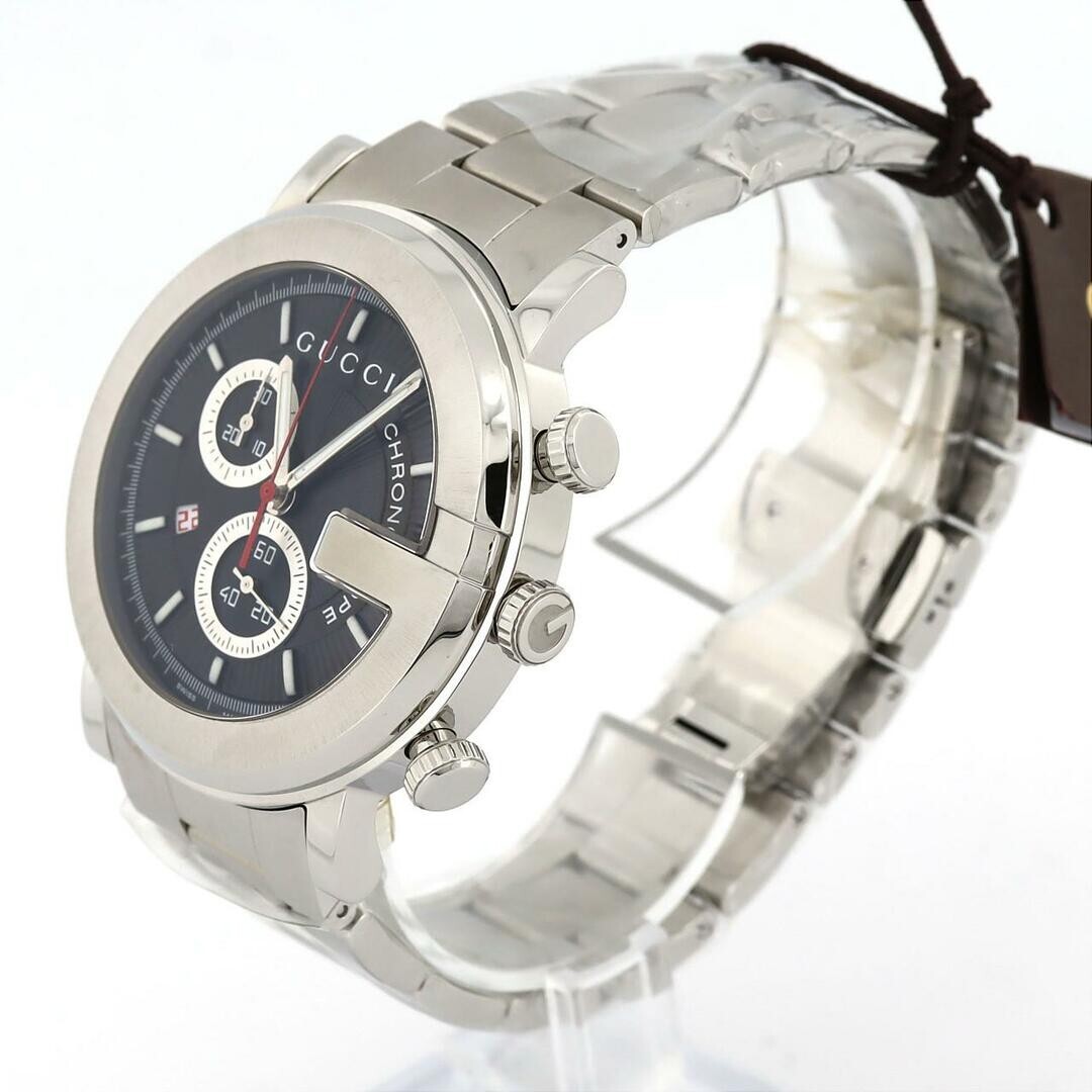 【希少】グッチ　YA101309 クロノグラフ　101M ブラック　シルバー Gucci G Chrono Men's Wrist Watch - Silver - YA101309 for
