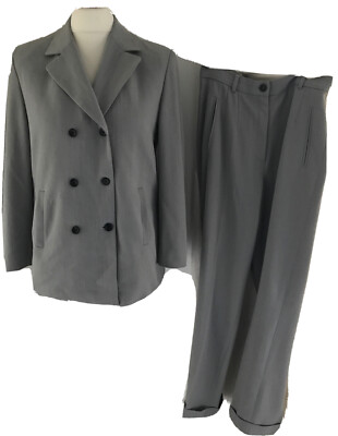 Betty Barclay Anzug 2-Teiler 40 Grau Business Jackett Hose Blazer Hellgrau