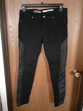 DKNY women's clothing Small Size 06 Black Jeans Leggings 2 Back Pockets