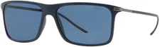 $390 New GIORGIO ARMANI AR8034 5059/80 57mm Matte Navy Blue Sunglasses Italy