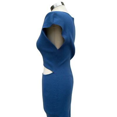 ARITZIA - Wilfred Free Cut-Out Rib Knit Granite Blue Mini Bodycon Dress Size L | eBay ARITZIA - Wilfred Free Cut-Out Rib Knit Granite Blue Mini Bodycon Dress Size L | eBay