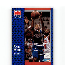 1991-92 Fleer #352 Spud Webb Sacramento Kings Basketball Card
