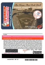 5 x 2008 Yankees Final Season @Stadium Dunkin Donuts Gift Card