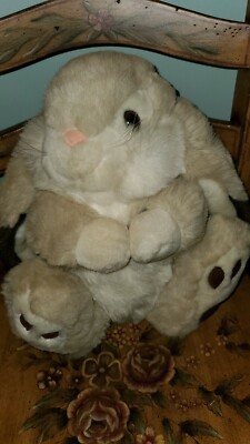Original BashfulViolaBunny うさぎ Playful Plush Bunny Rabbit Plush Stuffed Animal 1988 Chrisha 13