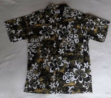 Go Barefoot Hawaiian Tradition Mens Shirt M Cotton Made In USA