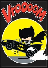 BATMAN VROOM CHIBI D.C MAGNET 2.5” X 3.5” NEW