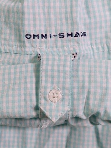 Columbia PFG Men M Omni-Shade Super Bonehead Long Sleeve Shirt GulfStream Plaid - Picture 13 of 21