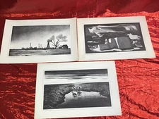Rare Southwestern Scenic Print Lot Chevron Standard Forgotten, Deserted, Water