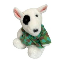 Dakin Vintage 1987 Bull Terrier Dog Plush Bullseye Bulldog Stuffed Animal