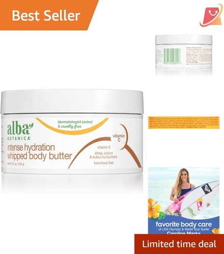 Whipped Body Butter 6.5 Oz Intense Hydration with Natural Butters for Dry Skin