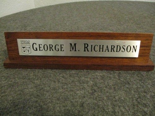 1960s ABMA/NASA- IBM DESK NAME PLATE "GEM REGION" & IBM LETTER HOLDER+BINDER - 第 5/12 張圖片