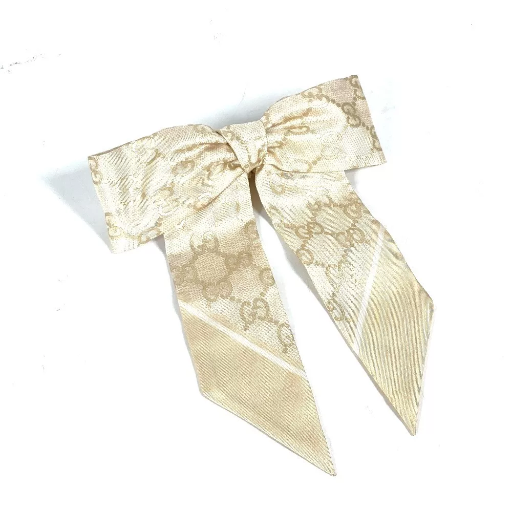 GUCCI 816541 GG soie jacquard scrunchie cheveux accessoires cheveux caoutchouc élastique