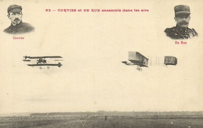 PC AVIATION PILOT AVIATOR CURTISS ET DE RUE (a49023)